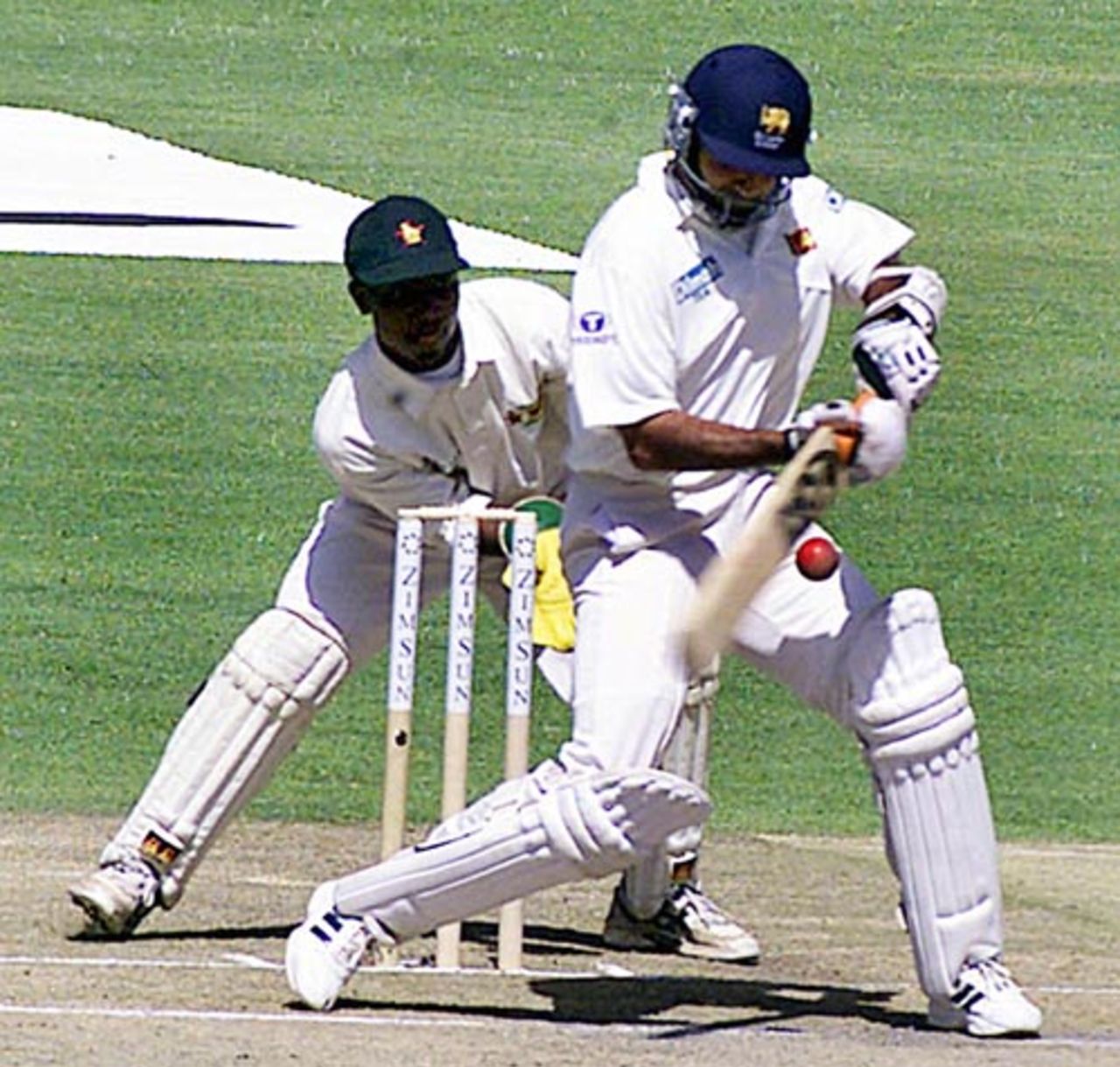 Marvan Atapattu pulls the ball during his 170, Zimbabwe v Sri Lanka, 1st Test, Harare, May 7, 2004