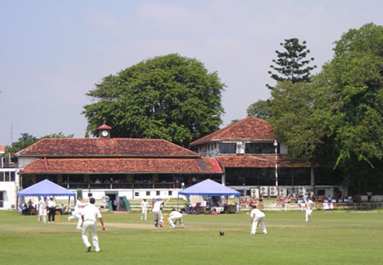 A general view of the action as England spend another day in the field, Sri Lanka Cricket Board President's XI v England XI, Colombo, November 21, 2007