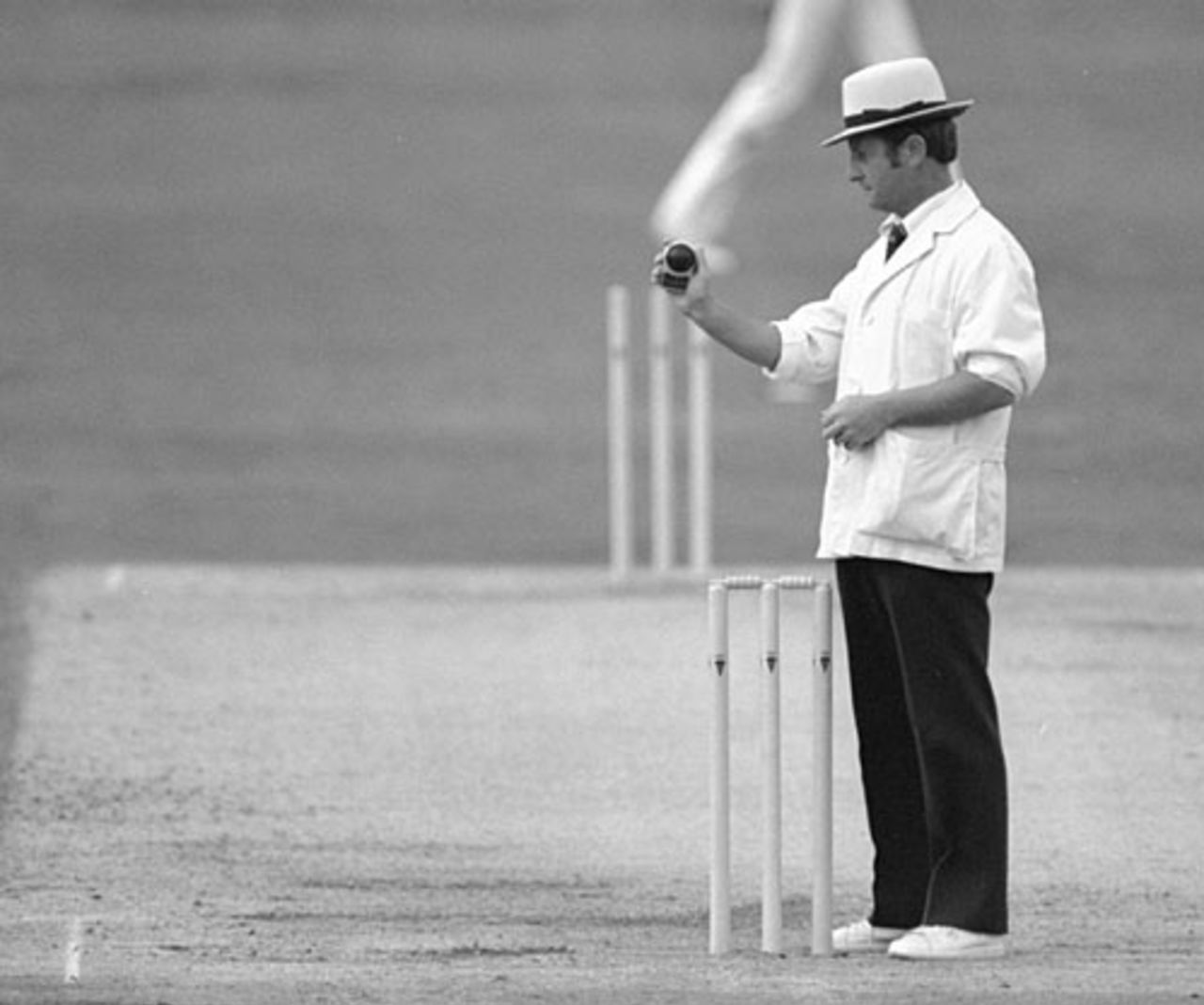 David Constant takes a light reading during the 1992 England v Pakistan series