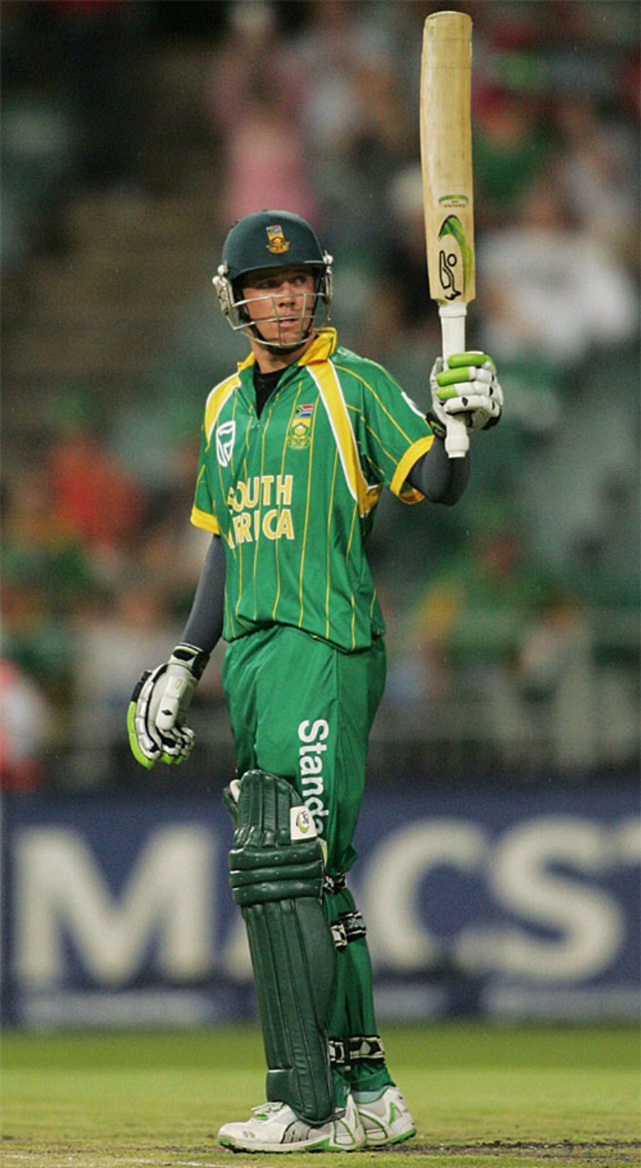 AB de Villiers takes the credit for his fifty, South Africa v New Zealand, Twenty20 International, Johannesburg, November 23, 2007