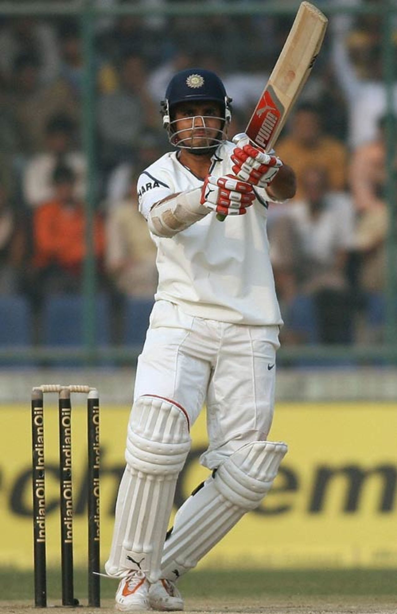 Sourav Ganguly played an aggressive knock, India v Pakistan, 1st Test, Delhi, 4th day, November 25, 2007
