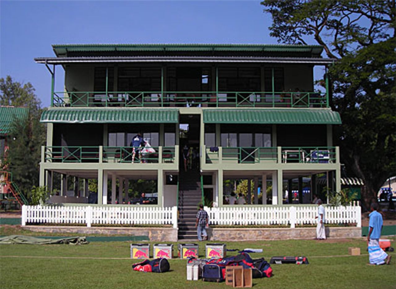 The new pavilion at the Nondescripts Cricket Club in Colombo, Sri Lanka Cricket Board President's XI v England XI, Colombo, November 25, 2007