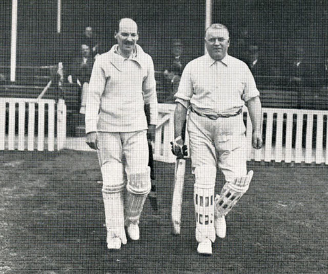 Clement Attlee and Sir Edwin Stockton opening the innings for the House of Commons (North) against the House of Commons (South) at The Oval, June 14, 1923