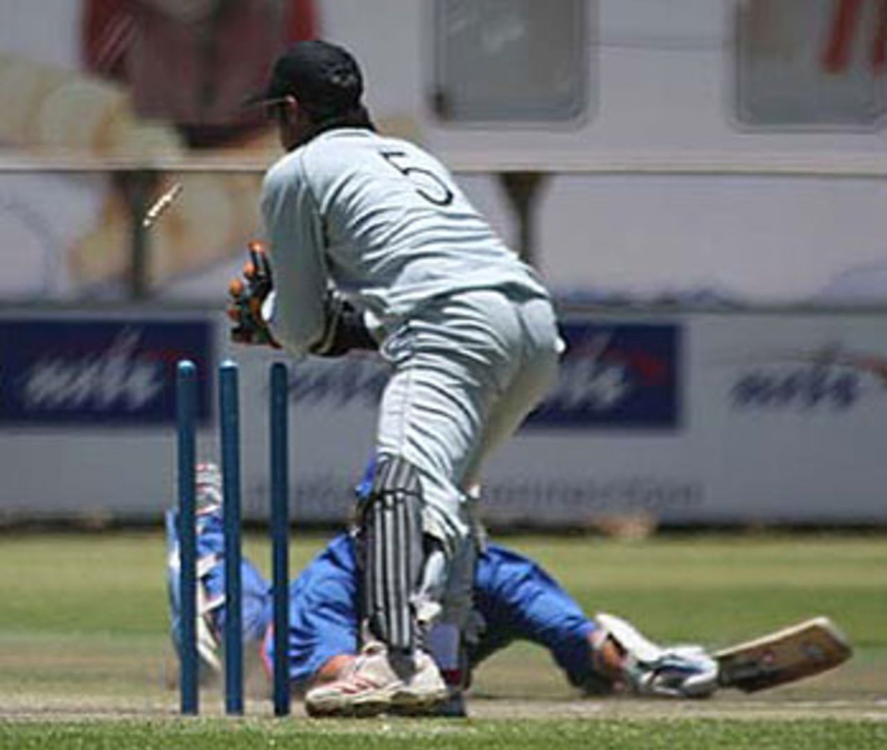 Gerrie Snyman is run out for 196 ... and he still ended up on the losing side, Namibia v UAE, World Cricket League Division Two, Windhoek, November 28, 2007