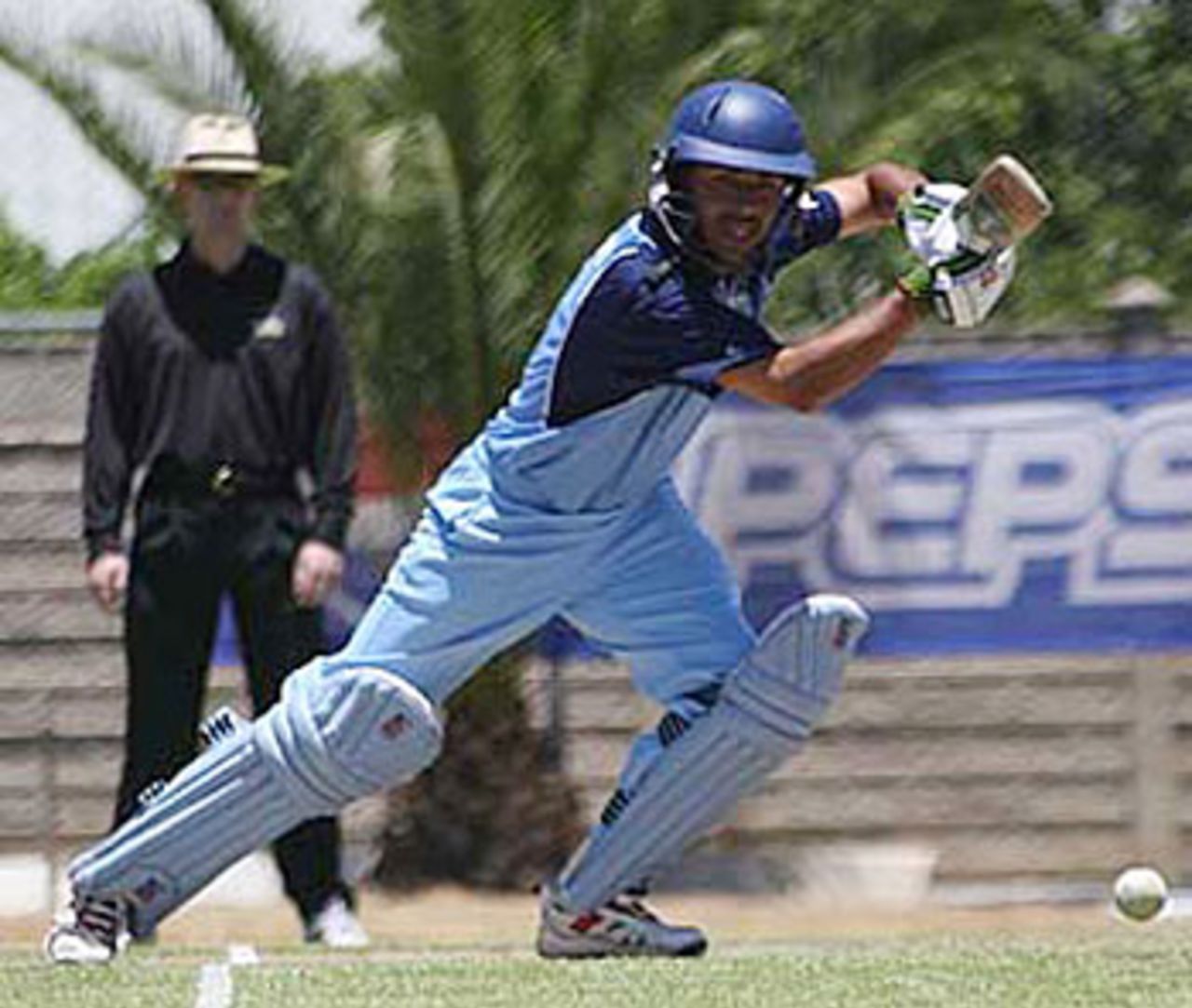 Esteban MacDermott batting, Argentina v Uganda, World Cricket League Division Two, Windhoek, November 28, 2007