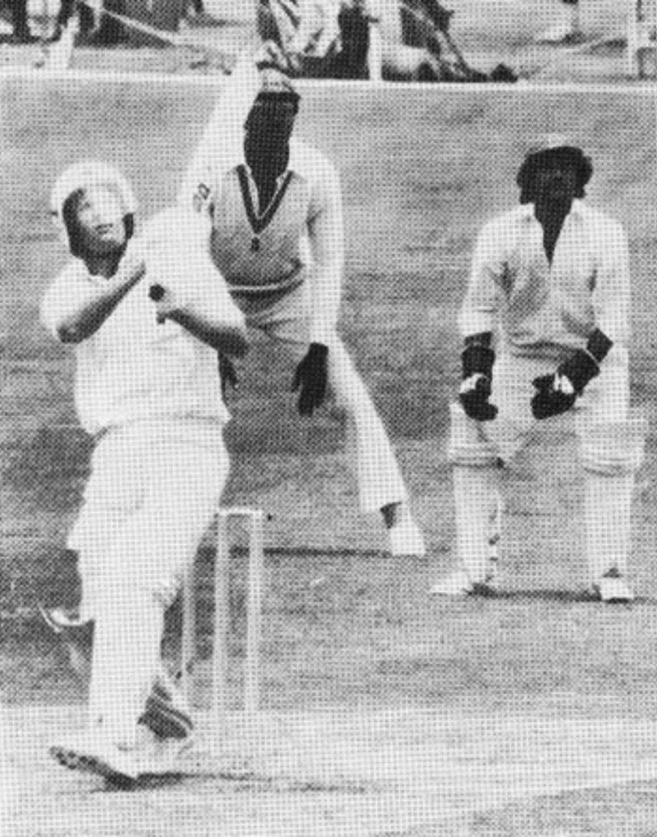 Tony Grieg hits over the top, WSC West Indies v WSC World XI, 4th Supertest,  	Gloucester Park, Perth, January 9, 1978 