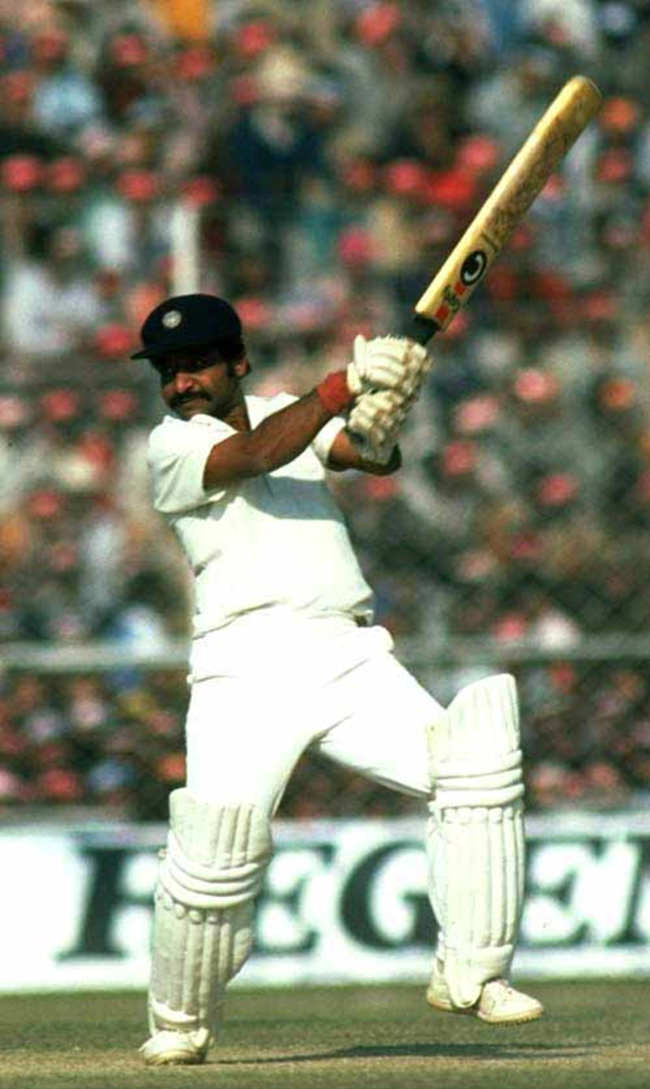 Gundappa Viswanath batting, India v England, Madras, 1981-82