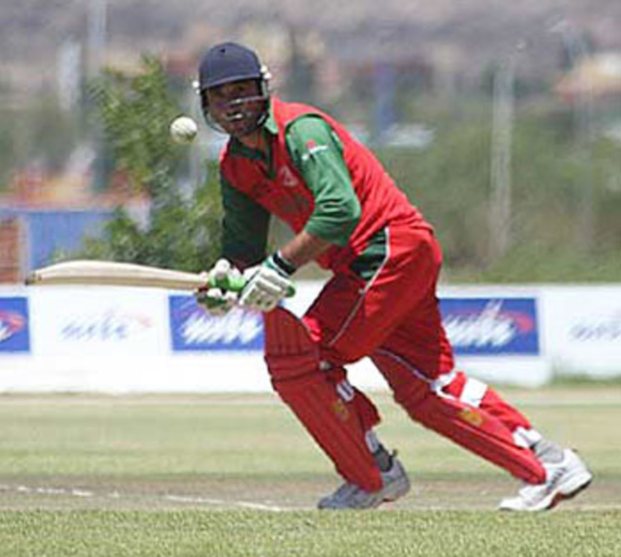 Adnan Ilyas on his way to an eye-catching 113, Oman v UAE, World Cricket League Division Two, Windhoek, November 30, 2007