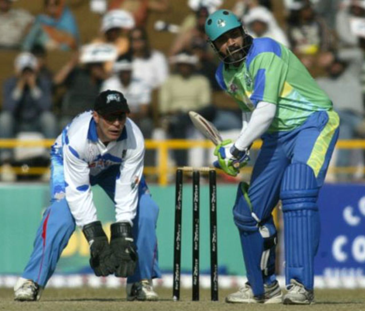 Inzamam-ul-Haq scored 34, Delhi Jets v Hyderabad Heroes, Indian Cricket League, December 2, 2007