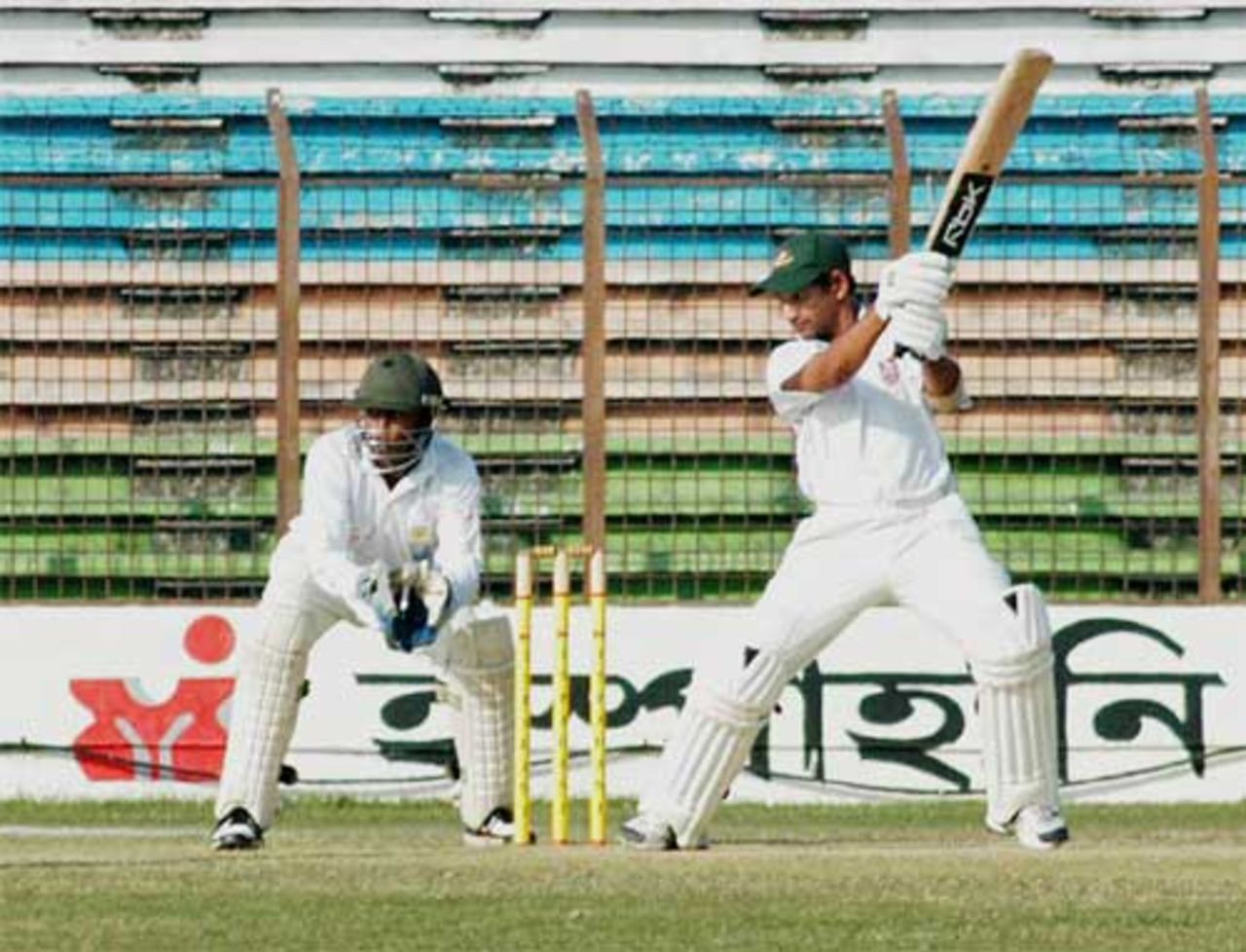 Habibul Bashar square-cuts during his innings of 31, Chittagong Division v Khulna Division at Chittagong, December 6, 2007