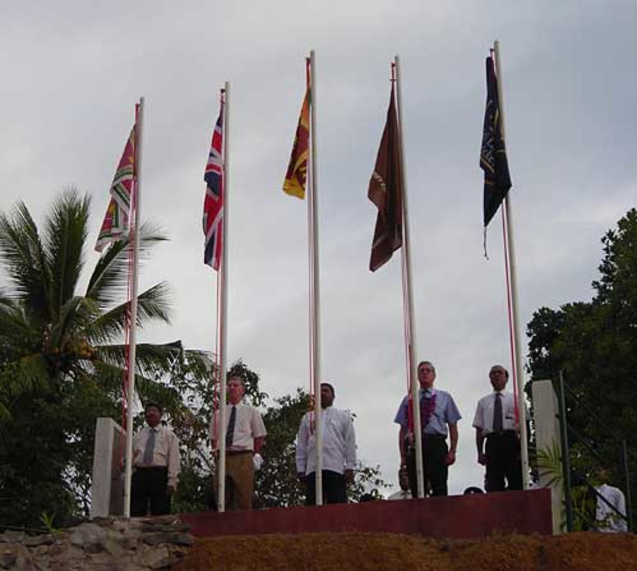 A ceremony to mark the opening of the Surrey Village south of Colombo, December 7, 2007