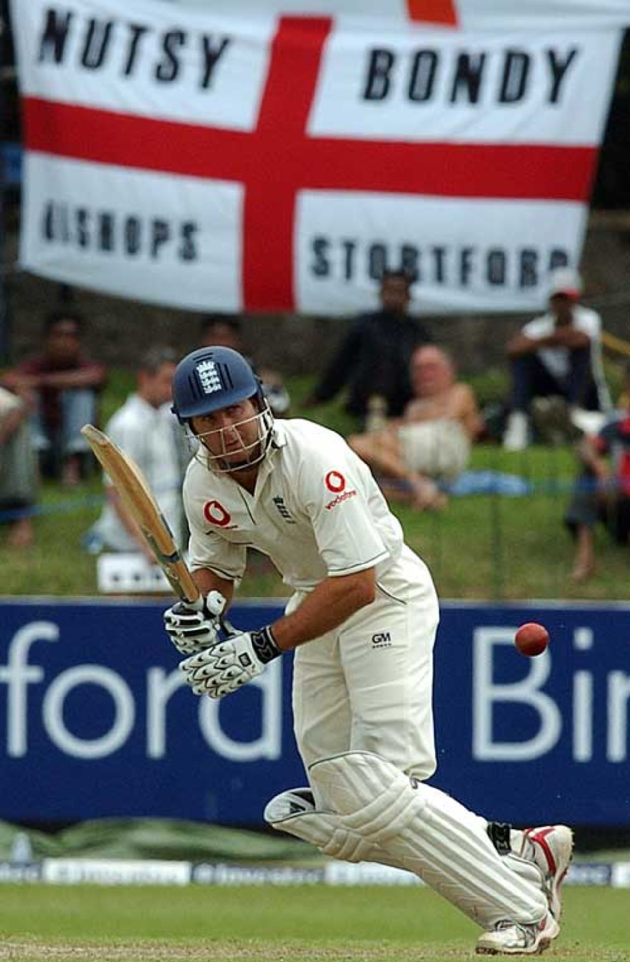 There was plenty of English support as Michael Vaughan gave his side a solid start, Sri Lanka v England, 2nd Test, Colombo, December 9, 2007