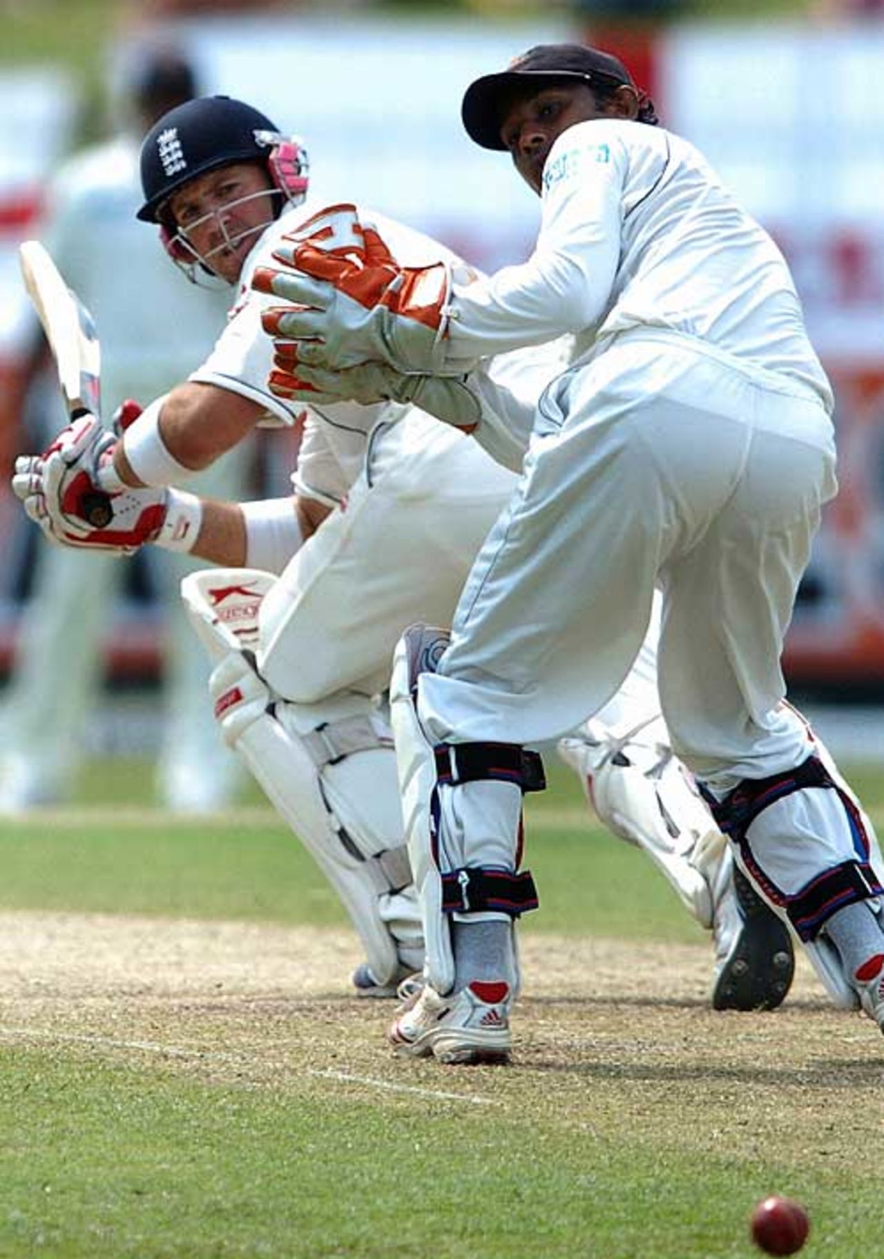 Matt Prior adds runs during his vital innings, Sri Lanka v England, 2nd Test, Colombo, December 10, 2007