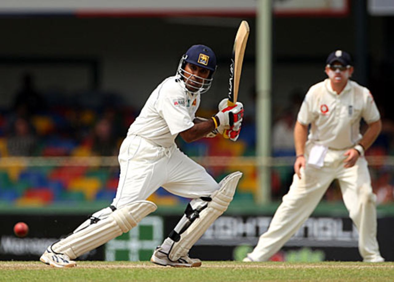 Mahela Jayawardene cuts, Sri Lanka v England, 2nd Test, Colombo, December 11, 2007