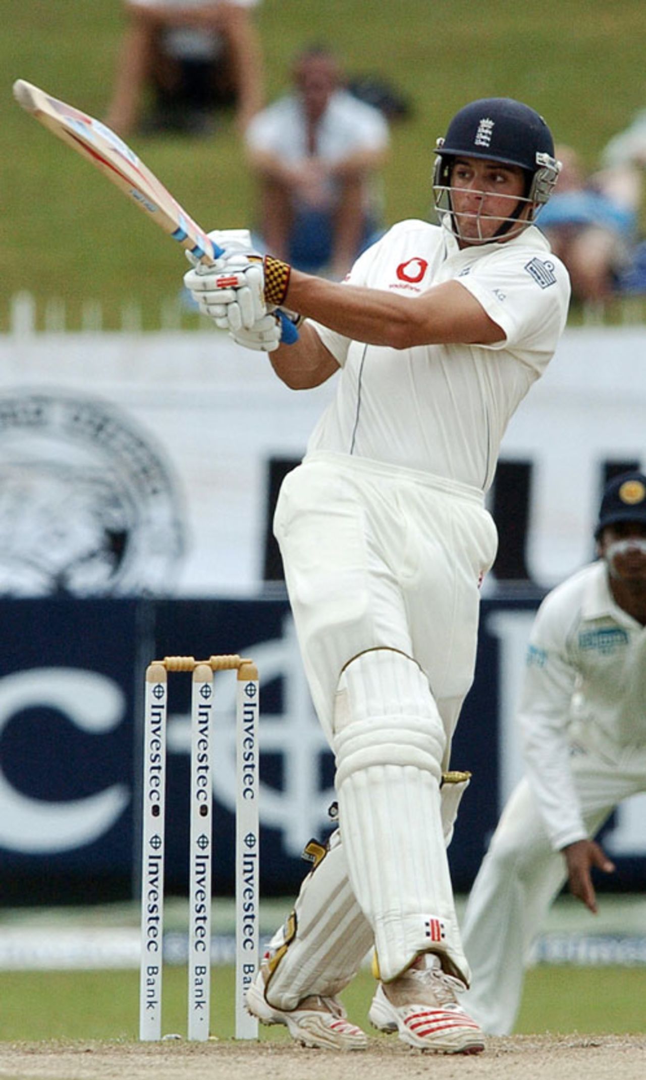 Alastair Cook pulls over midwicket, Sri Lanka v England, 2nd Test, Colombo, December 13, 2007