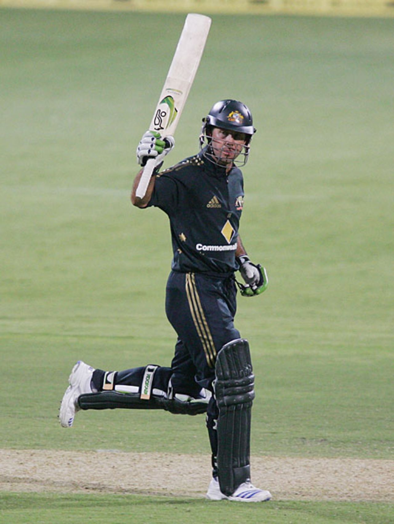 Ricky Ponting brings up his century, Australia v New Zealand, 1st ODI, Chappell-Hadlee Trophy, December 14, 2007
