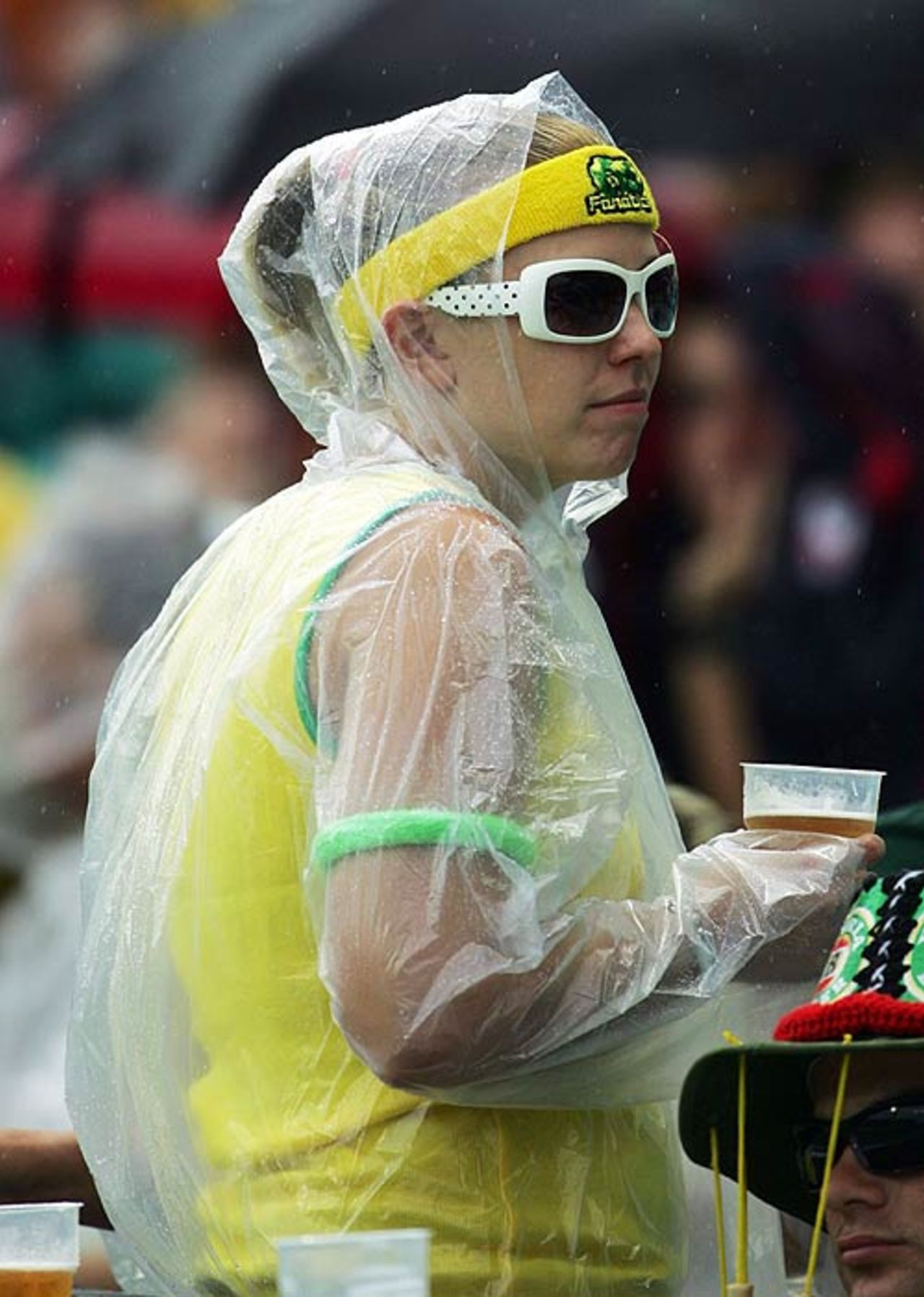 A spectator soaks in the atmosphere at the SCG, Australia v New Zealand, 2nd ODI, Sydney, December 16, 2007