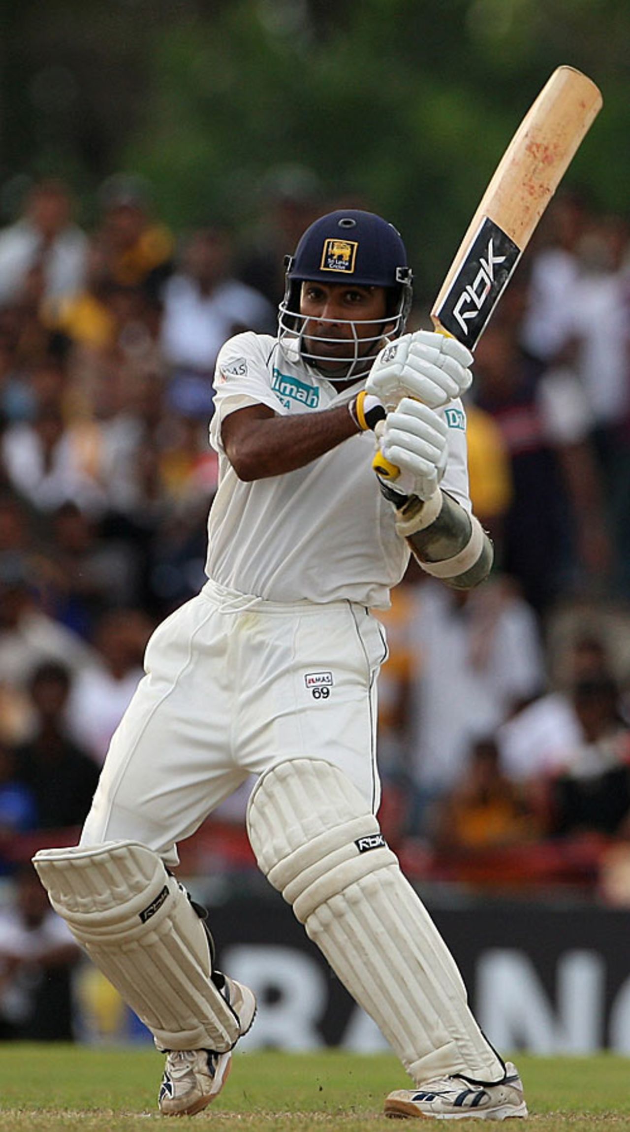 Mahela Jayawardene pulls powerfully during his 21st hundred, Sri Lanka v England, 3rd Test, Galle, December 19, 2007