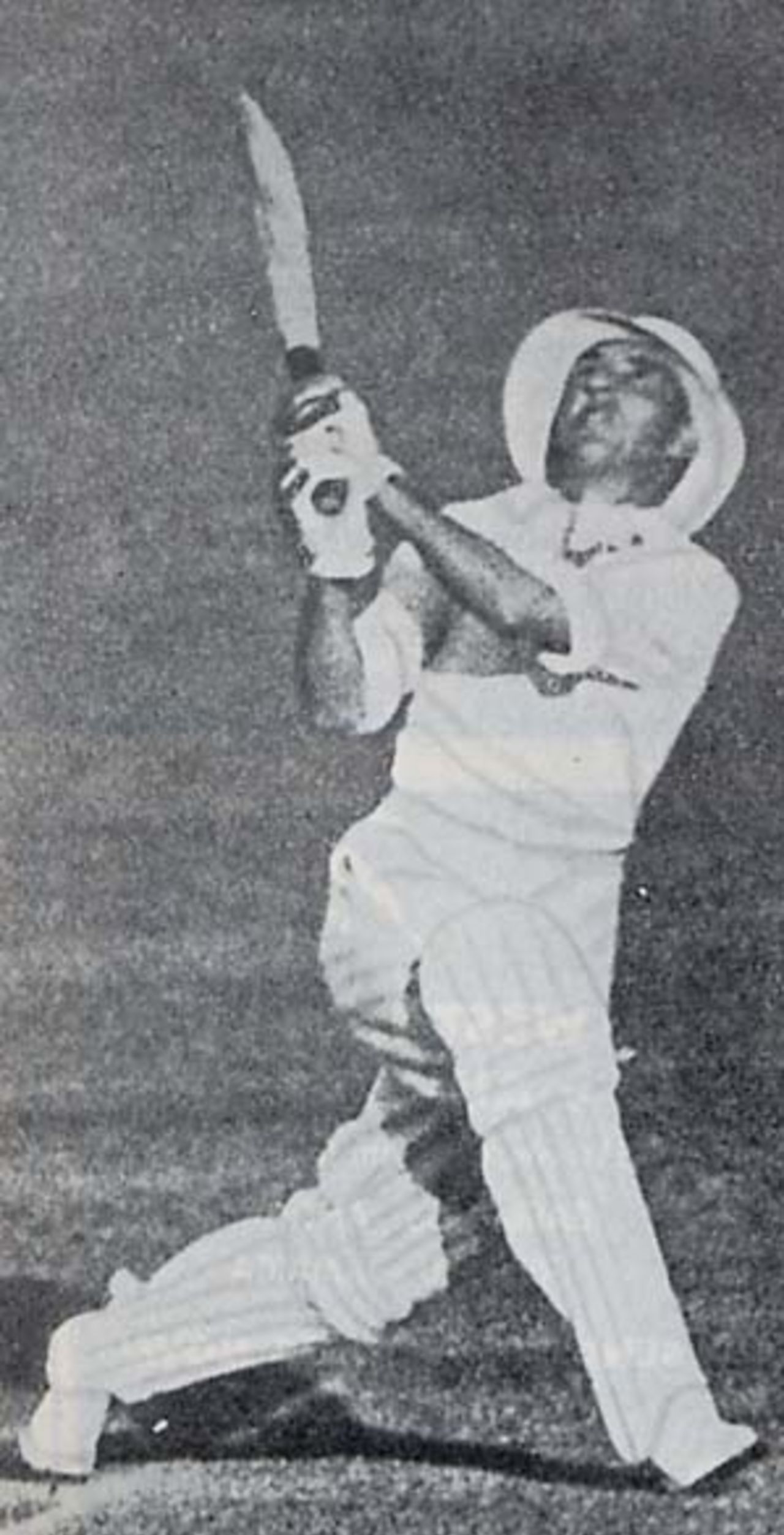 Eddie Paynter on his way to 83, Australia v England, 4th Test, Brisbane, February 13, 1933