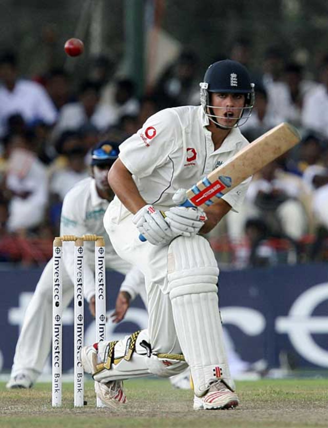 Alastair Cook made England's first half century of the match, Sri Lanka v England, 3rd Test, Galle, 4th day, December 21, 2007