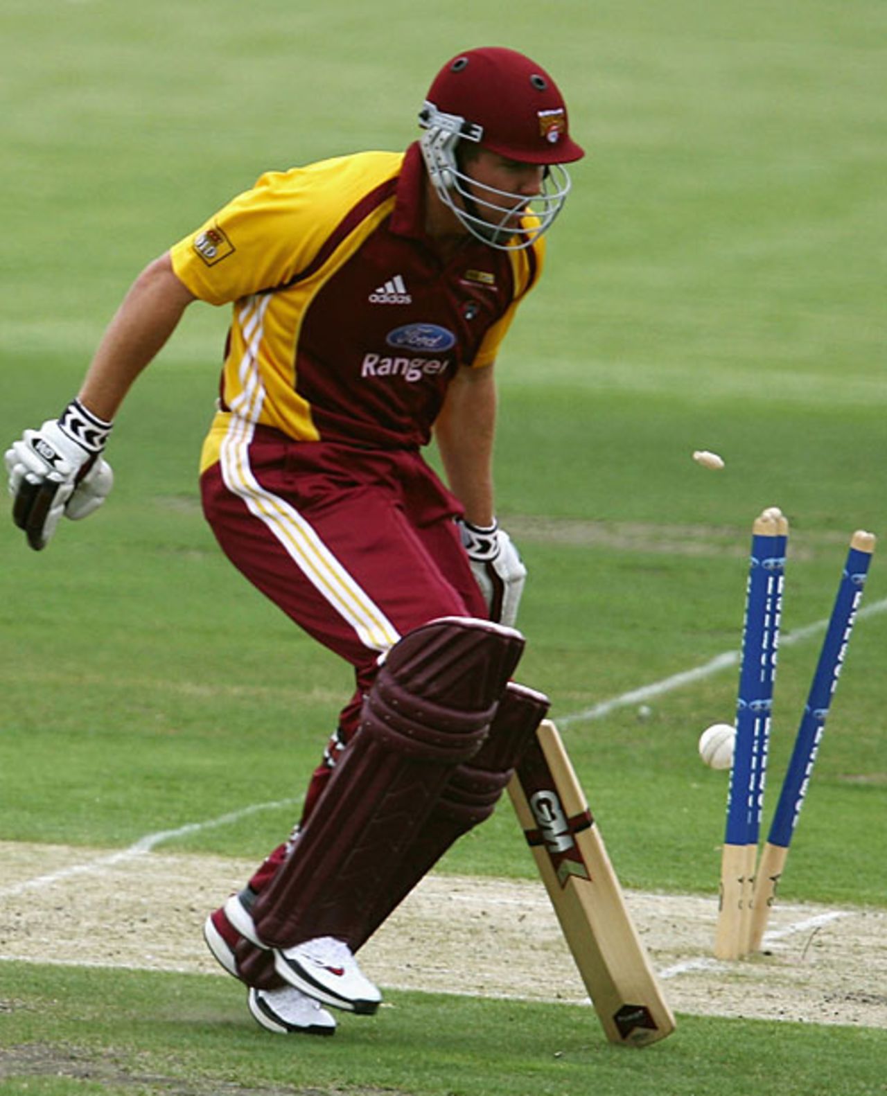 James Hopes was run out for 39, South Australia v Queensland, FR Cup, Adelaide, December 23, 2007