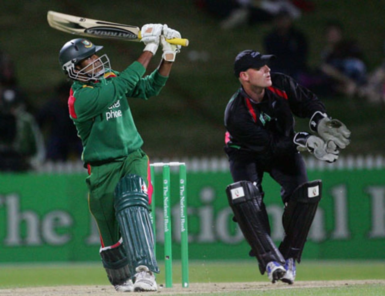 Farhad Reza powers the ball to the square leg boundary during his 31, 
New Zealand XI v Bangladesh XI, Twenty20 charity match, Hamilton, December 23, 2007 
