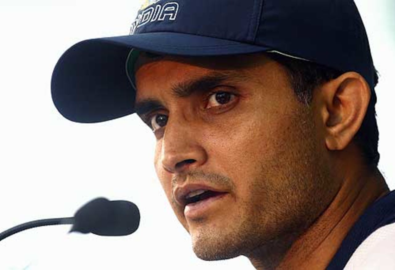 Sourav Ganguly in a press conference before the first Test, MCG, December 24, 2007