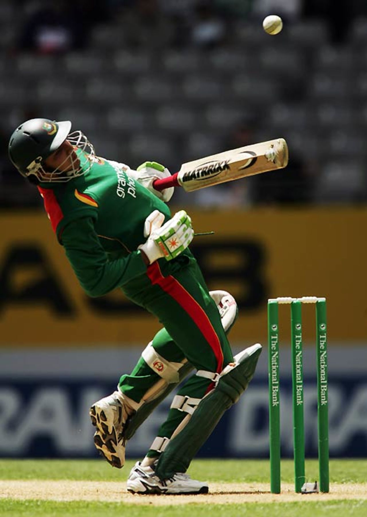 Mashrafe Mortaza sways away from a lifter, New Zealand v Bangladesh, 1st ODI, Auckland, December 26, 2007