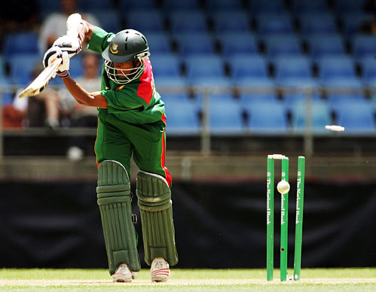 Shakib Al Hasan is bowled for six, New Zealand v Bangladesh, 1st ODI, Auckland, December 26, 2007