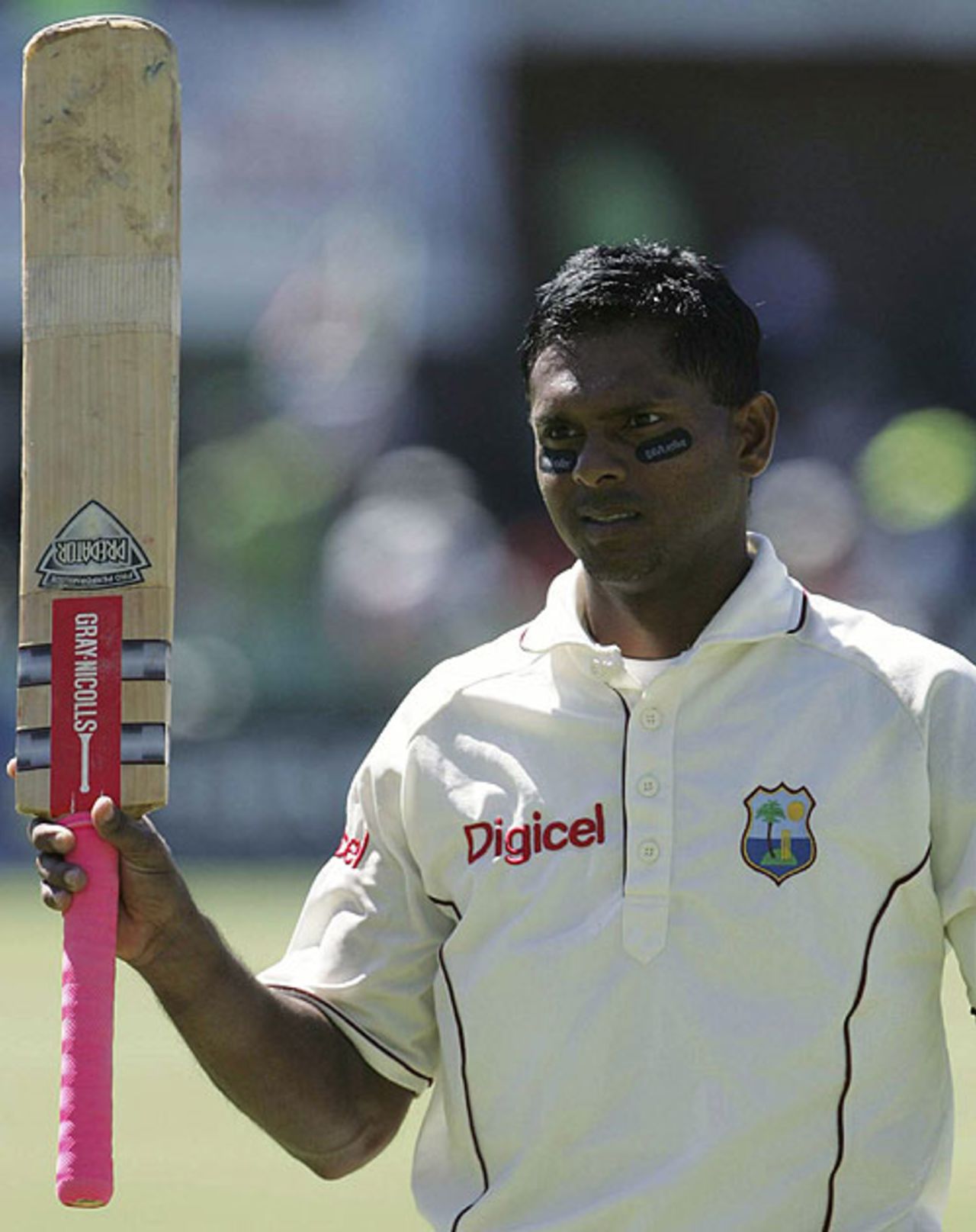 Shivnarine Chanderpaul was ninth out for 104, South Africa v West Indies, 1st Test, Port Elizabeth, 2nd day, December 27, 2007