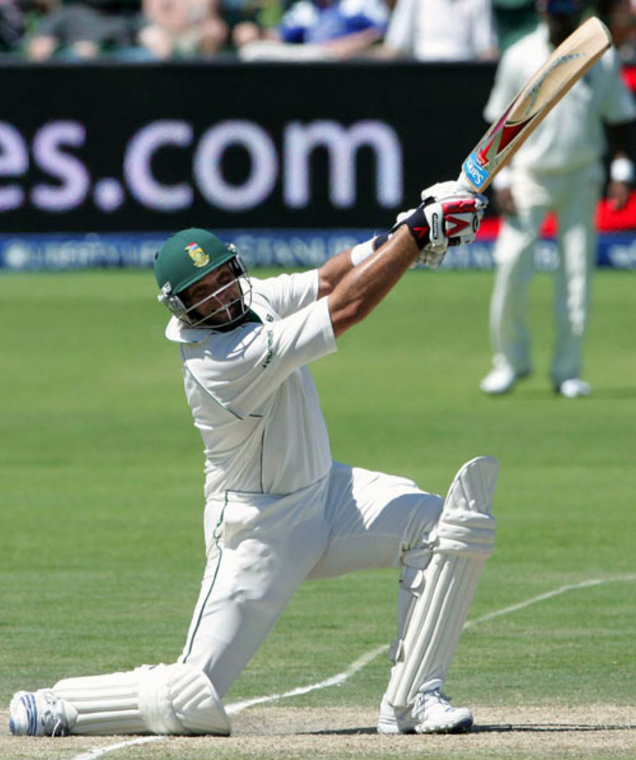 A classic drive from Jacques Kallis, South Africa v West Indies, 1st Test, Port Elizabeth, 4th day, December 29, 2007