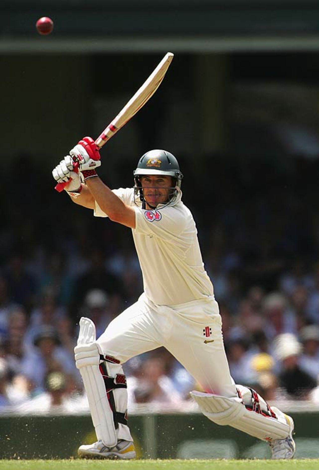 Brad Hogg watches another one sail through the off side, Australia v India, 2nd Test, Sydney, 1st day, January 2, 2008