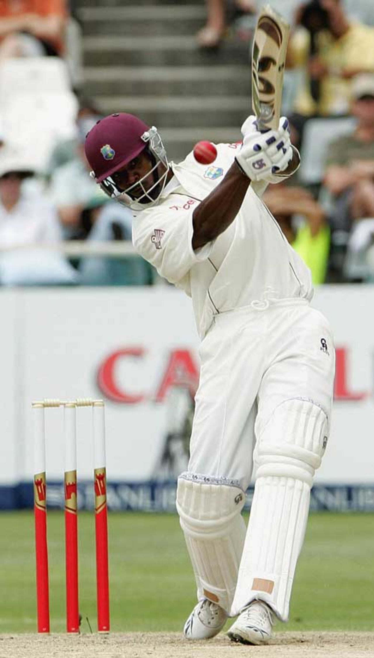 Runako Morton reached 23 before throwing his wicket away, South Africa v West Indies, 2nd Test, Cape Town, January 2, 2008