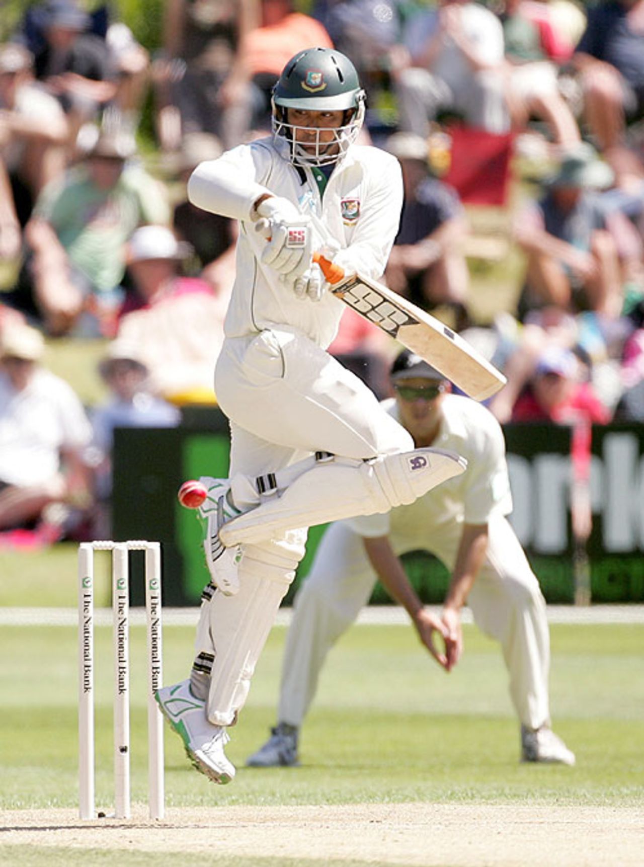 Tamim Iqbal rode the bounce of the pacers very well, New Zealand v Bangladesh, 1st Test, Dunedin, 2nd day, January 5, 2008
