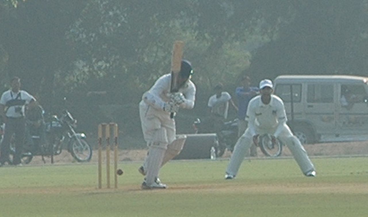 Saurashtra's Jaydev Shah flicks the ball during his 57, Saurashtra v Uttar Pradesh, 2nd semi-final, Ranji Trophy Super League, Vadodara, 1st day, January 5, 2008 
