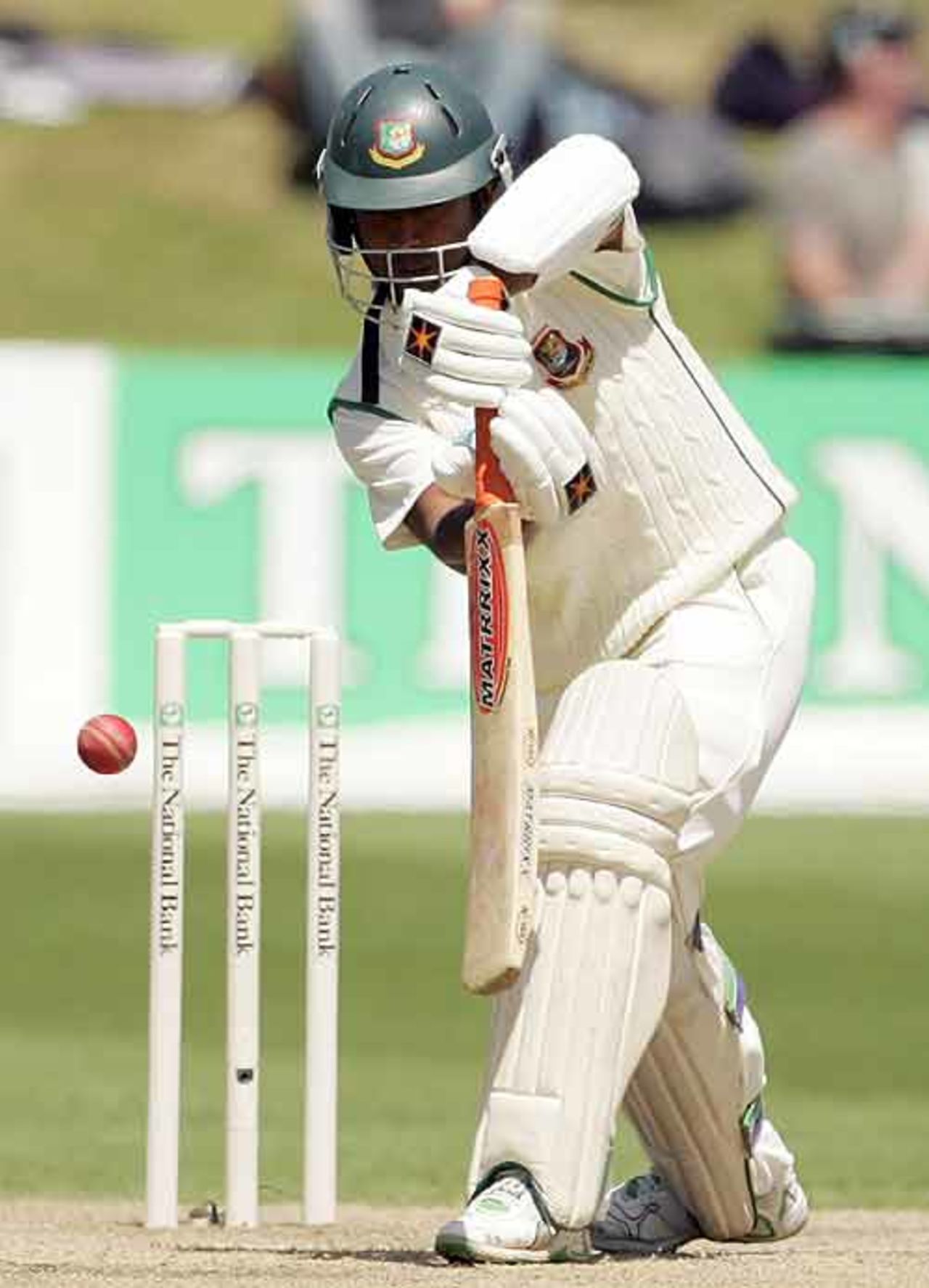 Aftab Ahmed spooned a catch to short cover to bag a pair, New Zealand v Bangladesh, 1st Test, Dunedin, 3rd day, January 6, 2008