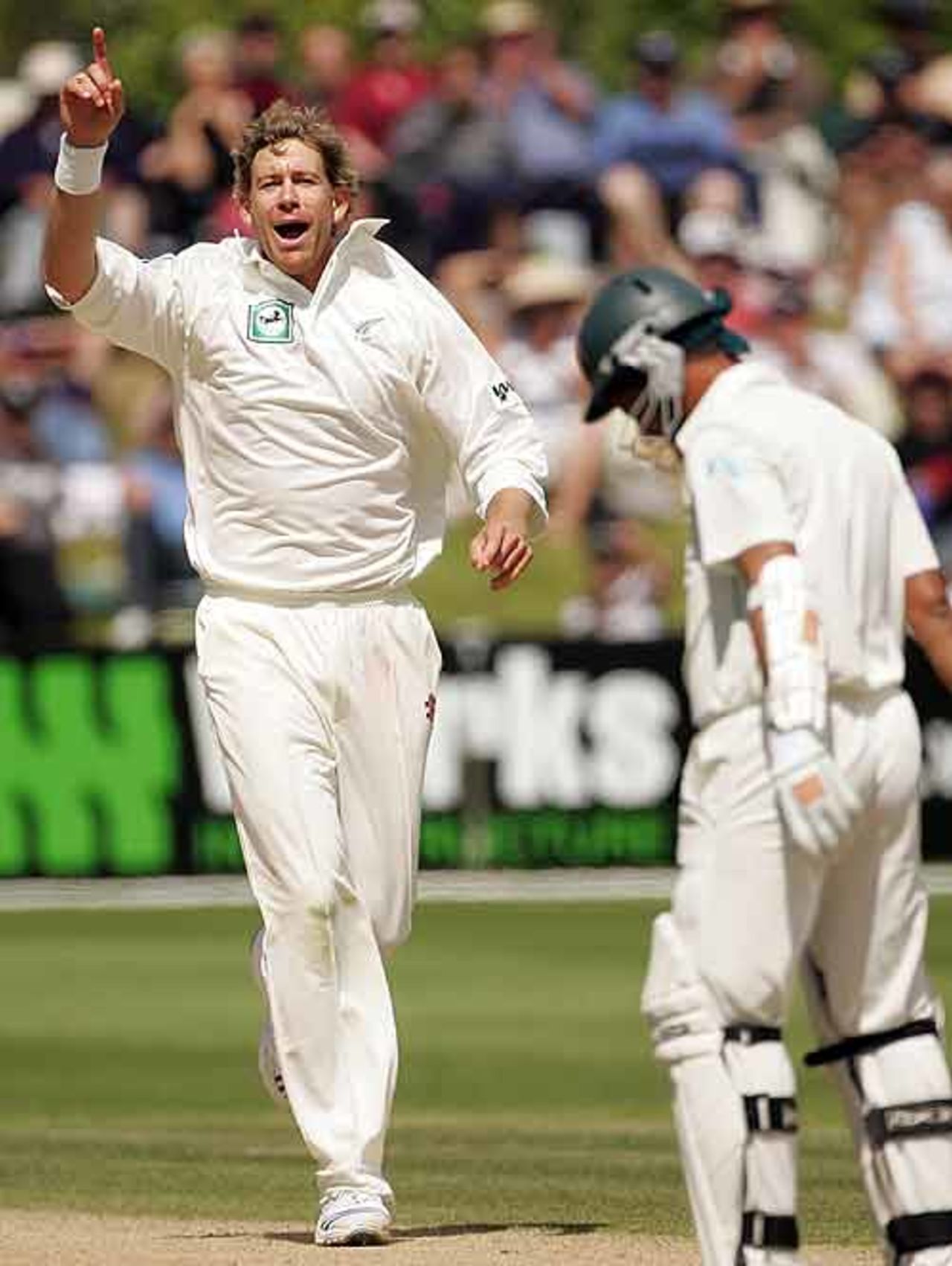 Jacob Oram sends off Habibul Bashar, New Zealand v Bangladesh, 1st Test, Dunedin, 3rd day, January 6, 2008