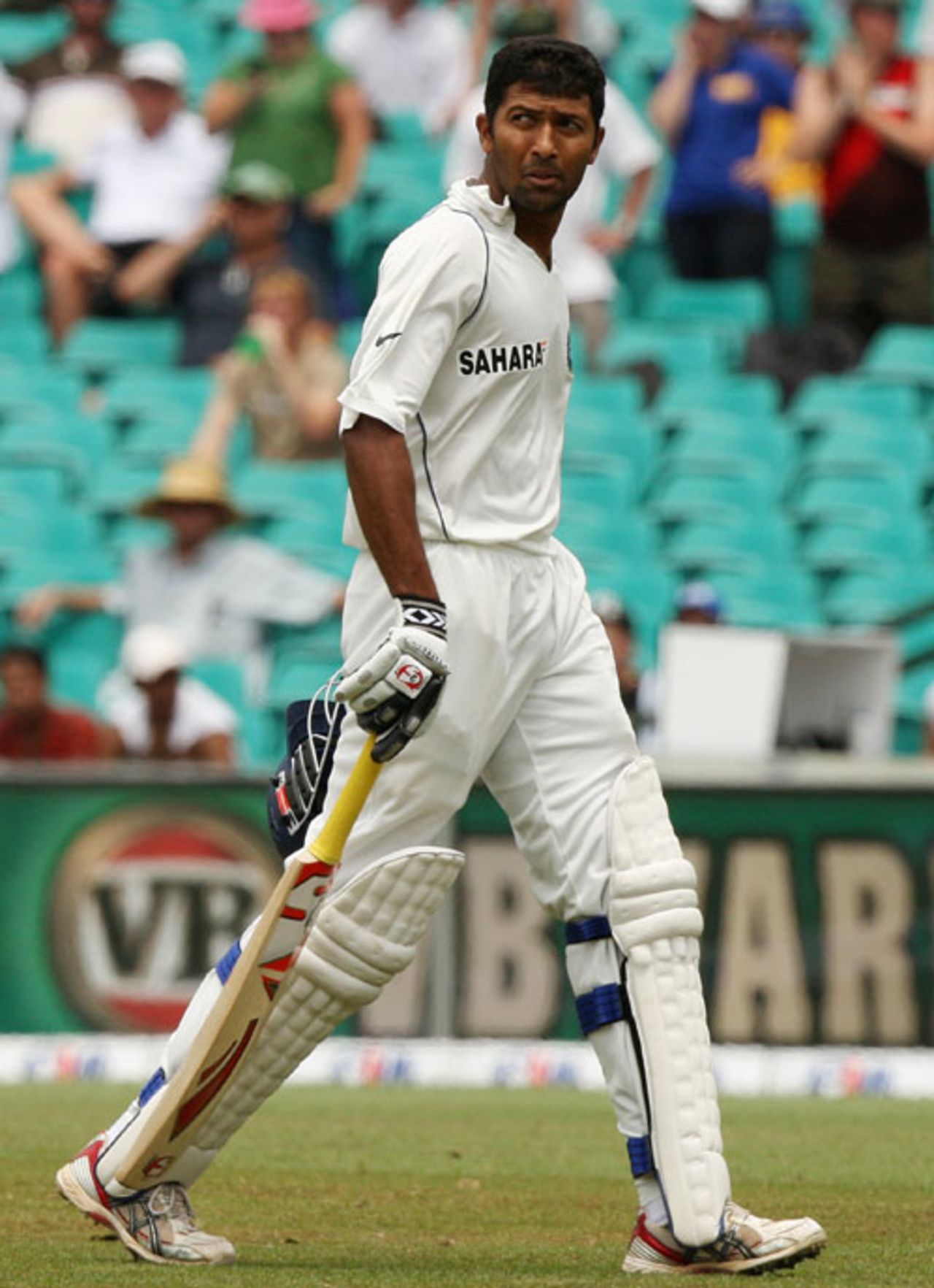 Wasim Jaffer was dismissed for a duck, Australia v India, 2nd Test, Sydney, 5th day, January 6, 2008