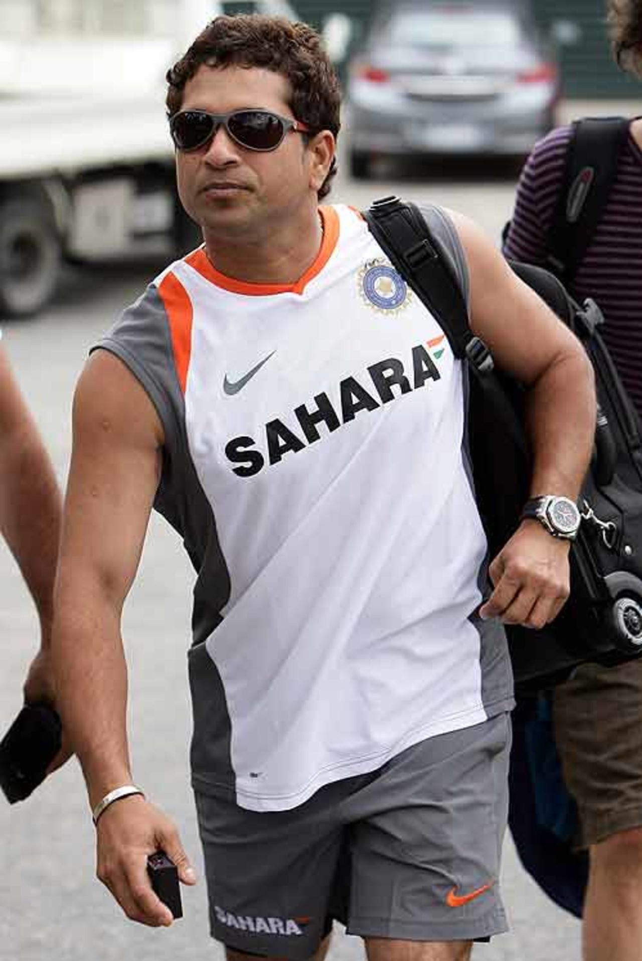 Sachin Tendulkar leaves Bondi Beach, Sydney, January 8, 2008