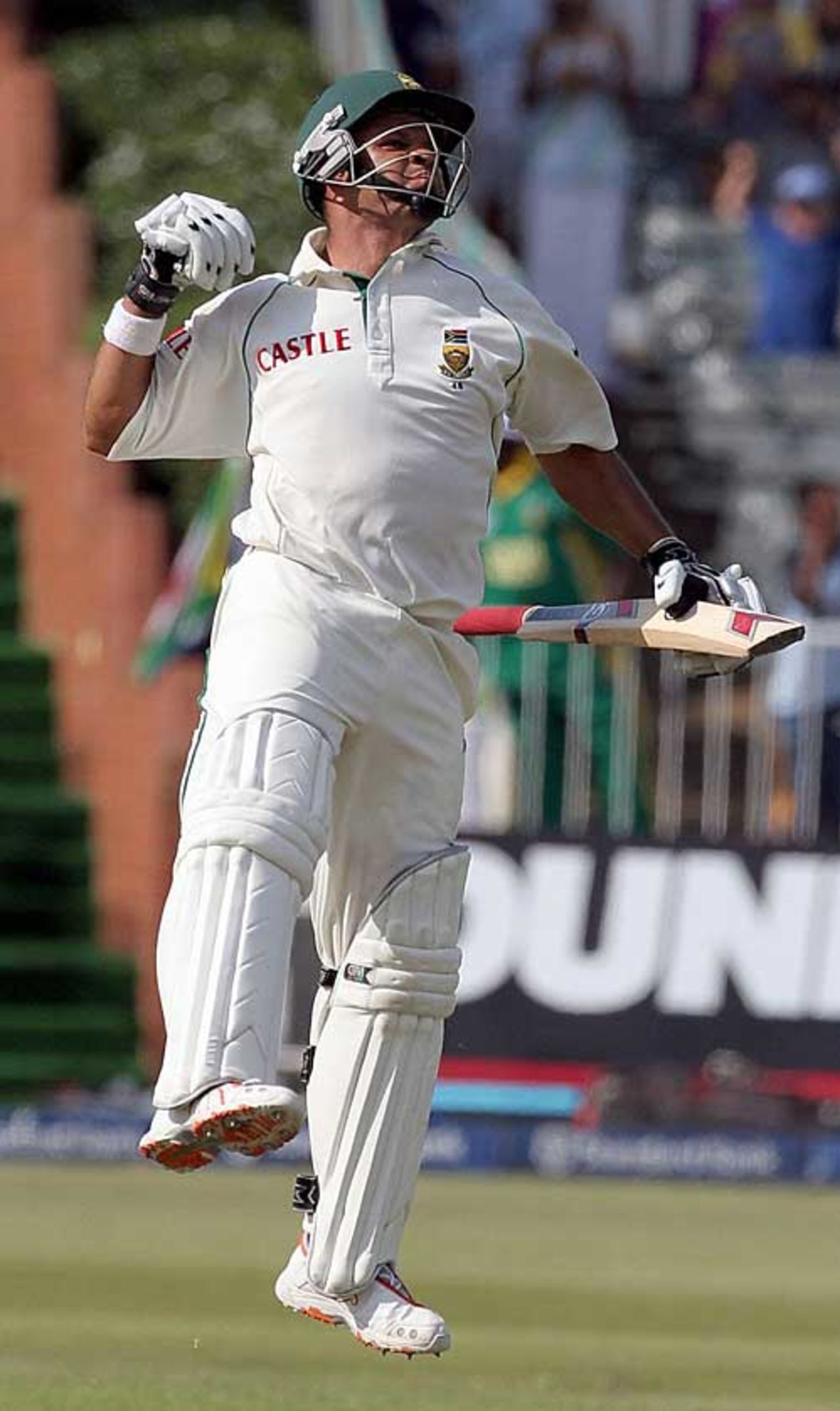 Ashwell Prince celebrates his seventh Test century, South Africa v West Indies, 3rd Test, Durban, January 11, 2008