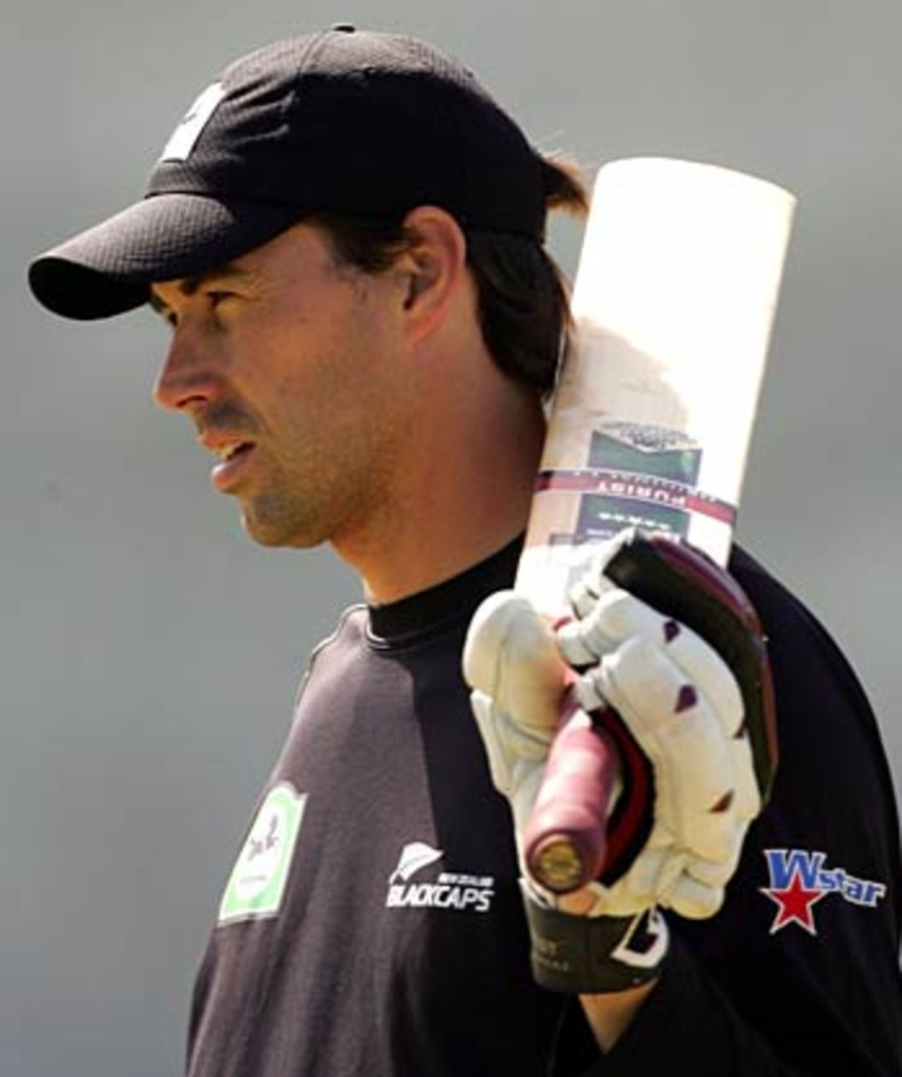 Stephen Fleming in the nets, Christchurch, February 21, 2005