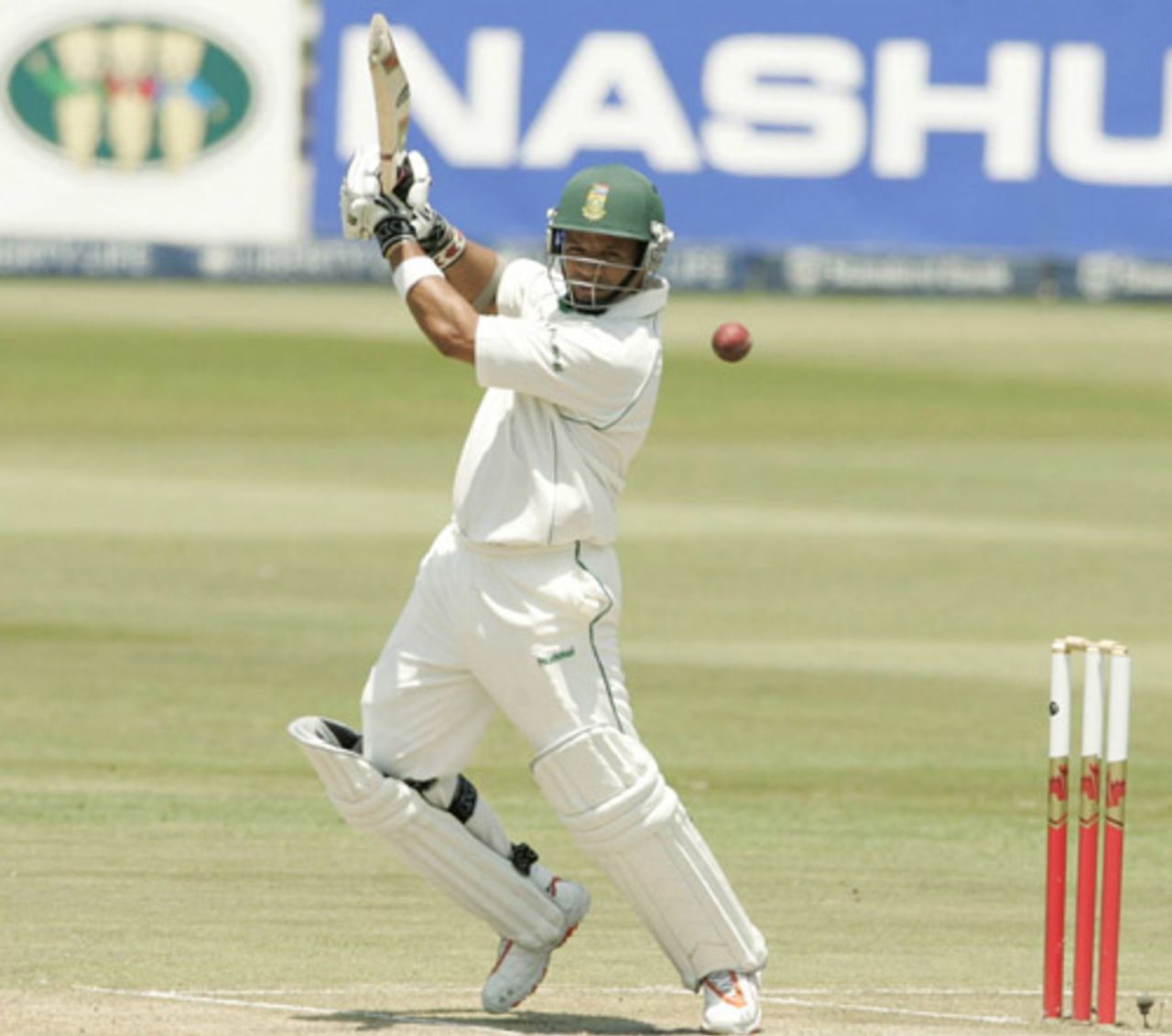 Ashwell Prince cuts during his unbeaten 123, South Africa v West Indies, 3rd Test, Durban, 2nd day, January 11, 2008