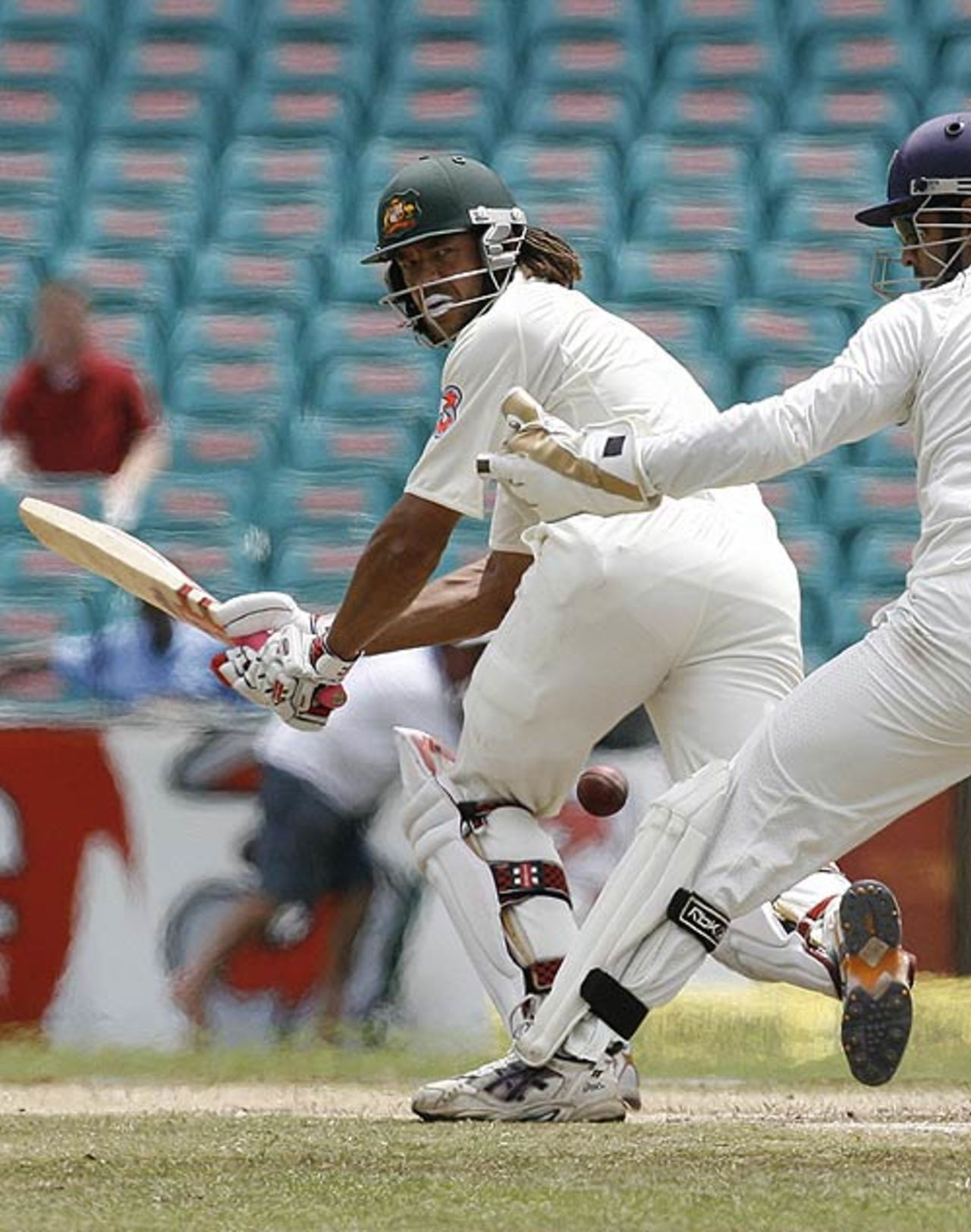 Andrew Symonds guides the ball fine, Australia v India, 2nd Test, Sydney, 5th day, January 6, 2008