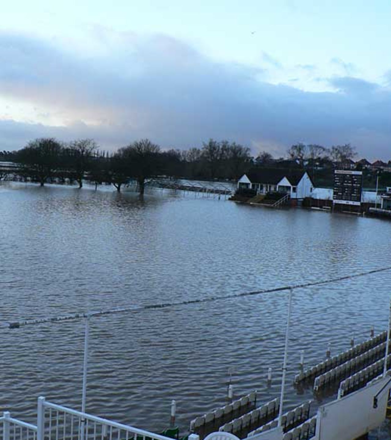 New Road has been hit by further flooding as they try and prepare for the new season, New Road, January 14, 2007
