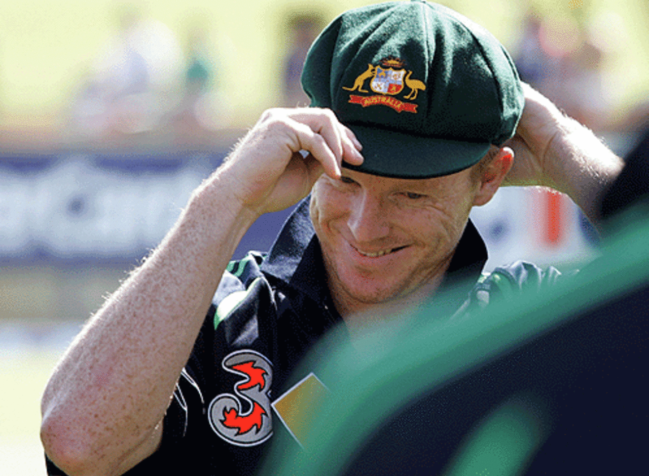 Chris Rogers cherishes his first baggy green, Australia v India, 3rd Test, 1st day, Perth, January 16, 2008