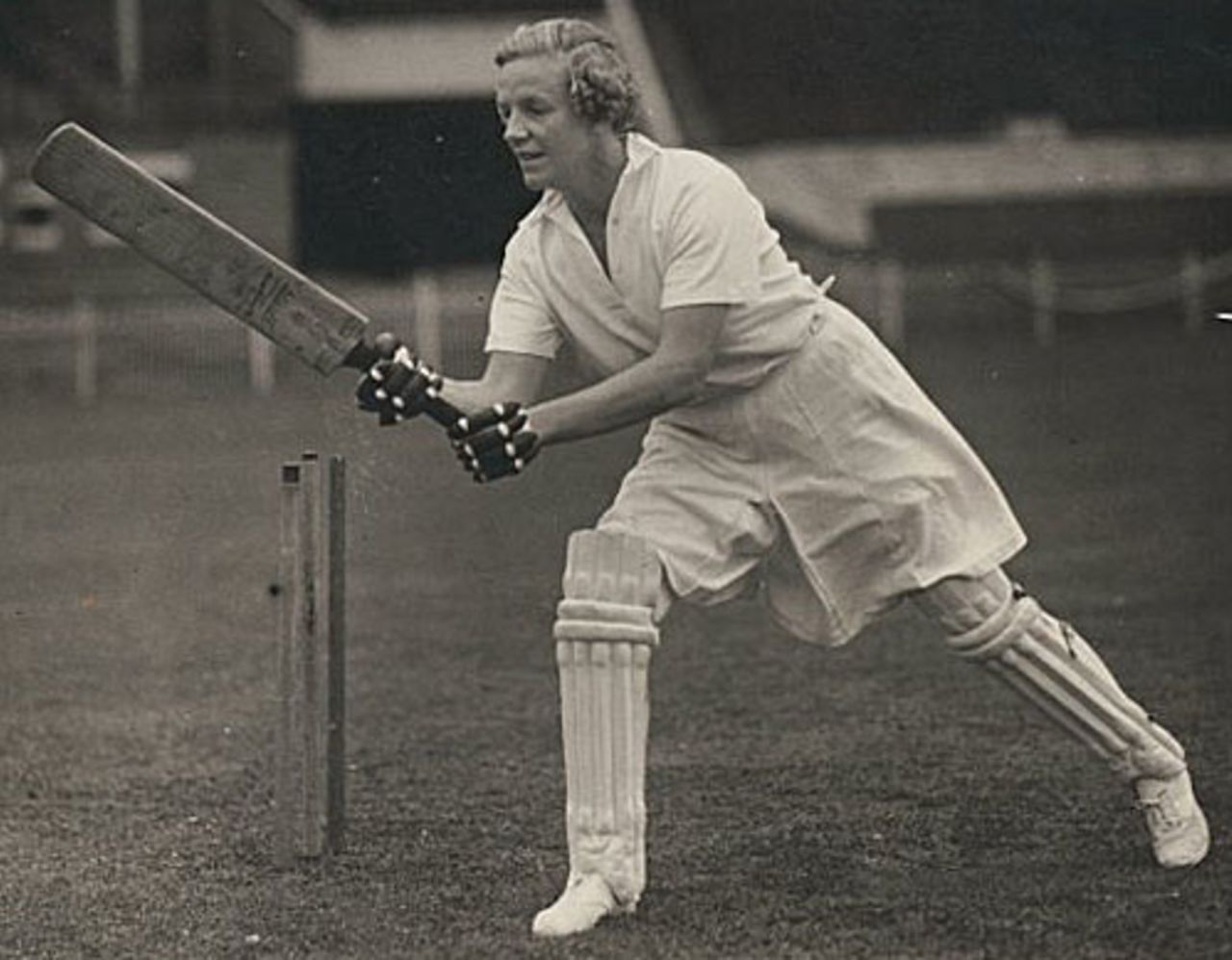 Joy Partridge during England's tour of Australia and New Zealand in 1934-35