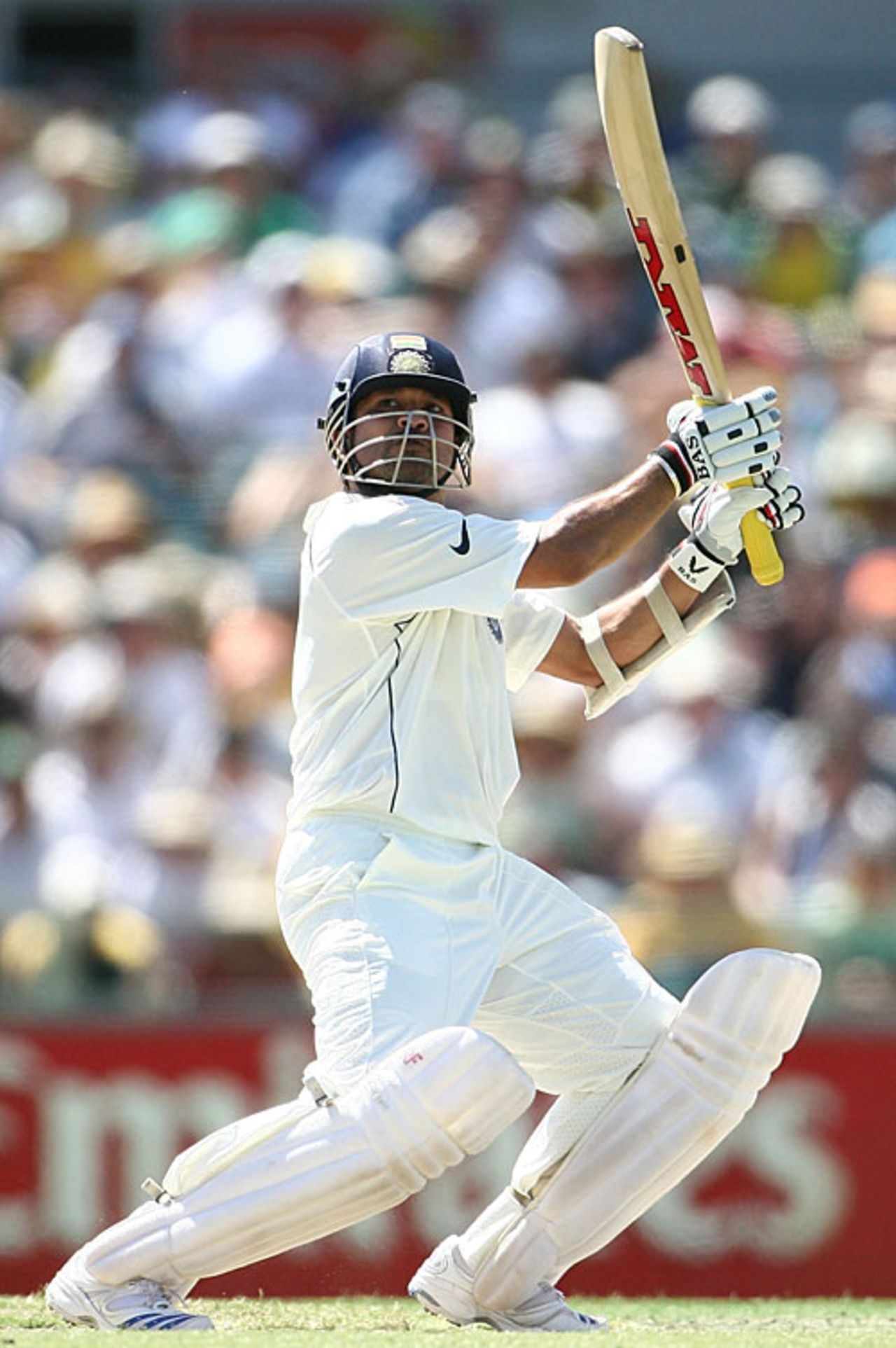 Sachin Tendulkar plays the upper cut during his 71, Australia v India, 3rd Test, Perth, 1st day, January 16, 2008