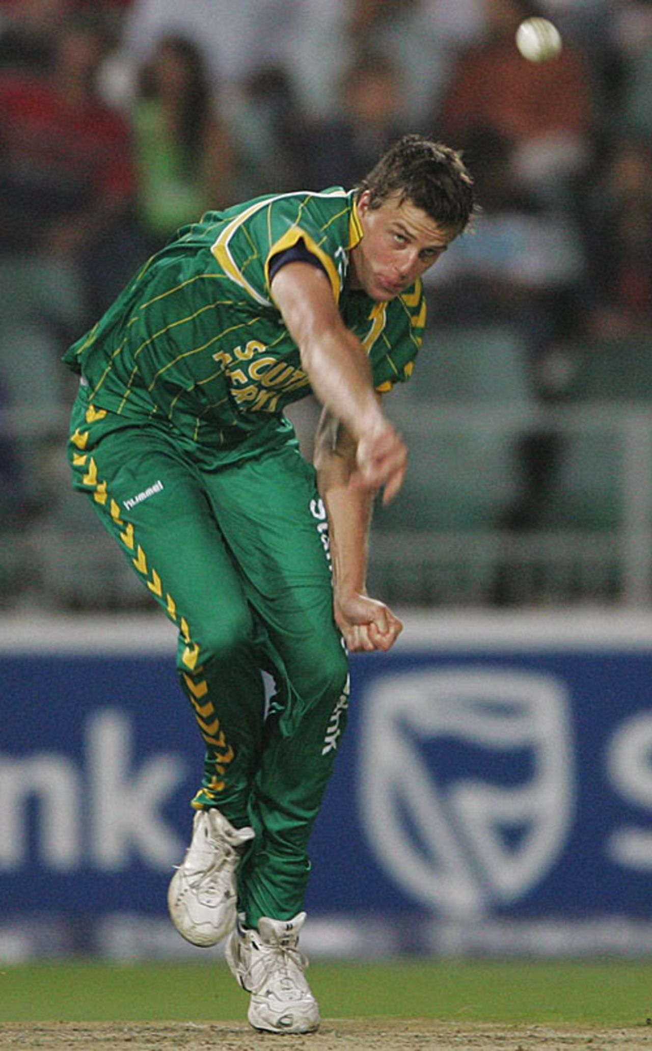 Morne Morkel sends down another delivery, South Africa v West Indies, 2nd Twenty20, Wanderers, January 18, 2008