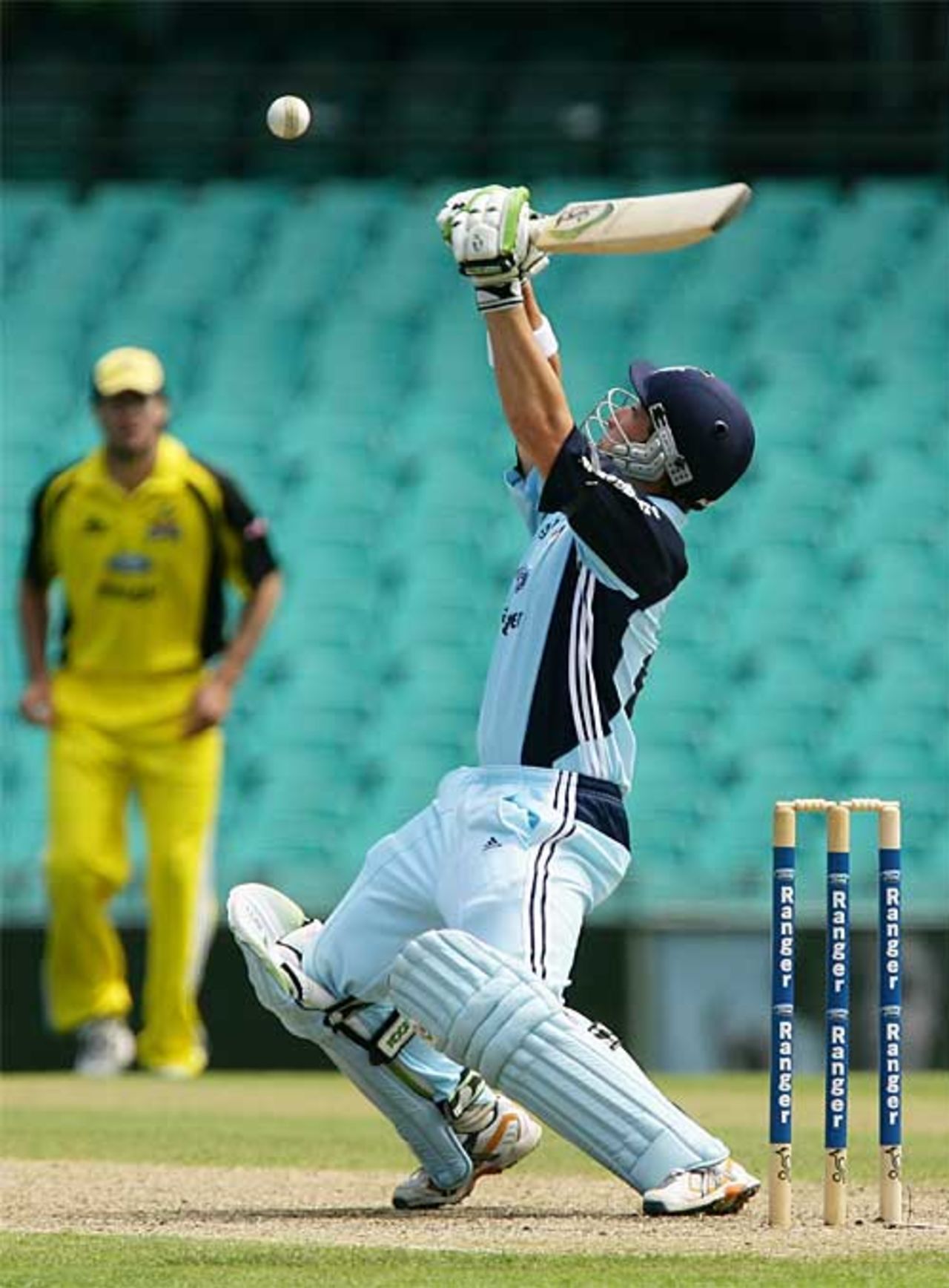 Phillip Hughes tries something expansive during his 42, New South Wales v Western Australia, FR Cup, Sydney, January 23, 2008