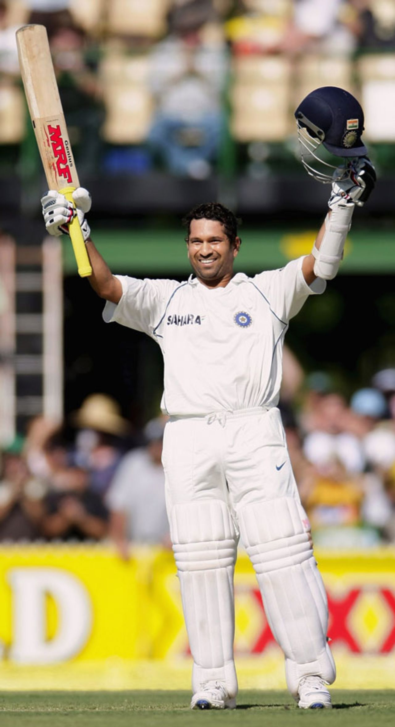 Sachin Tendulkar reached a quite brilliant 39th Test hundred, Australia v India, 4th Test, Adelaide, 1st day, January 24, 2008